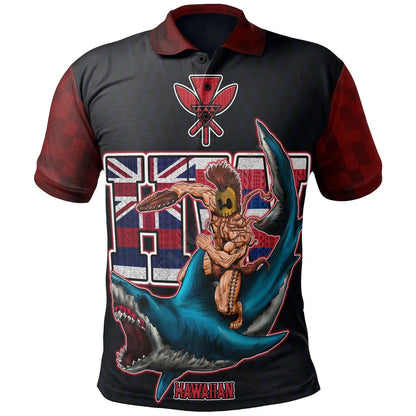 Polynesian Hawaii Polo Shirt Kanaka Maoli With Plumeria Style 3D Printed Polo Shirt Men Women Short Sleeve Summer T-shirt 01