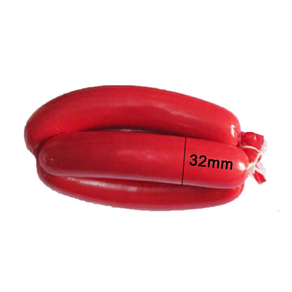 5 Meters 50mm Red Plastic Sausage Casings for Sausage Machine Salami Shell for Egg Sausage Hot Dog Plastic Casing Kitchen Tools
