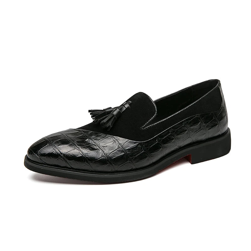 Luxury Brand Men's Genuine Leather Shoes Pointed Party Dress Shoes Men's Business Shoes Soft Soled Loafers Casual Flat Shoes