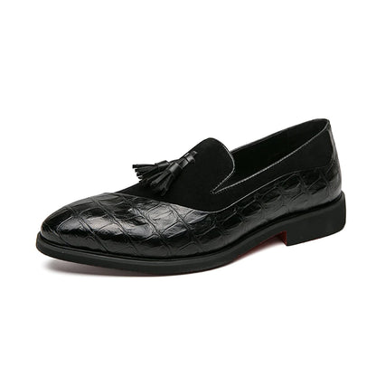 Luxury Brand Men's Genuine Leather Shoes Pointed Party Dress Shoes Men's Business Shoes Soft Soled Loafers Casual Flat Shoes