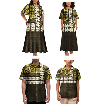 Polynesian Tribal Family Matching Outfit Set