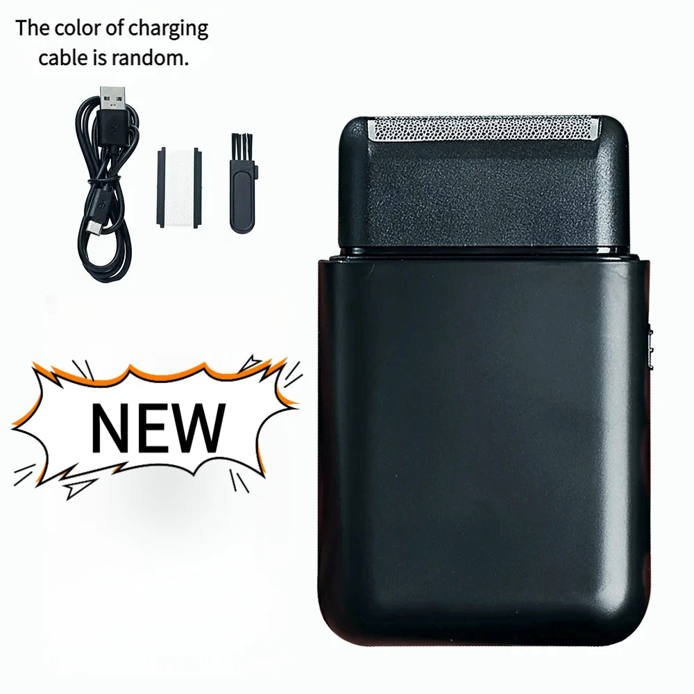 New Electric Shaver Professional Beard Trimmer Razor Portable Mini Shaver Reciprocating Shaving Blade USB Charge for Men