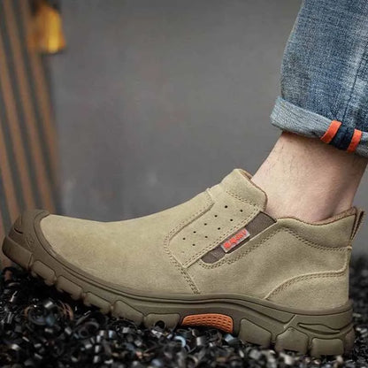 Protective Waterproof Work Boots Safety Anti-scald Welding Shoes Composite Toe Shoes Men Anti-smash Anti-puncture Safety Shoes