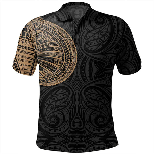 3D American Samoa Tribal Styles Print Polo Shirt For Men Polynesian Samoa Emblem Graphic Polo Shirts Polos Vintage Clothing Tops