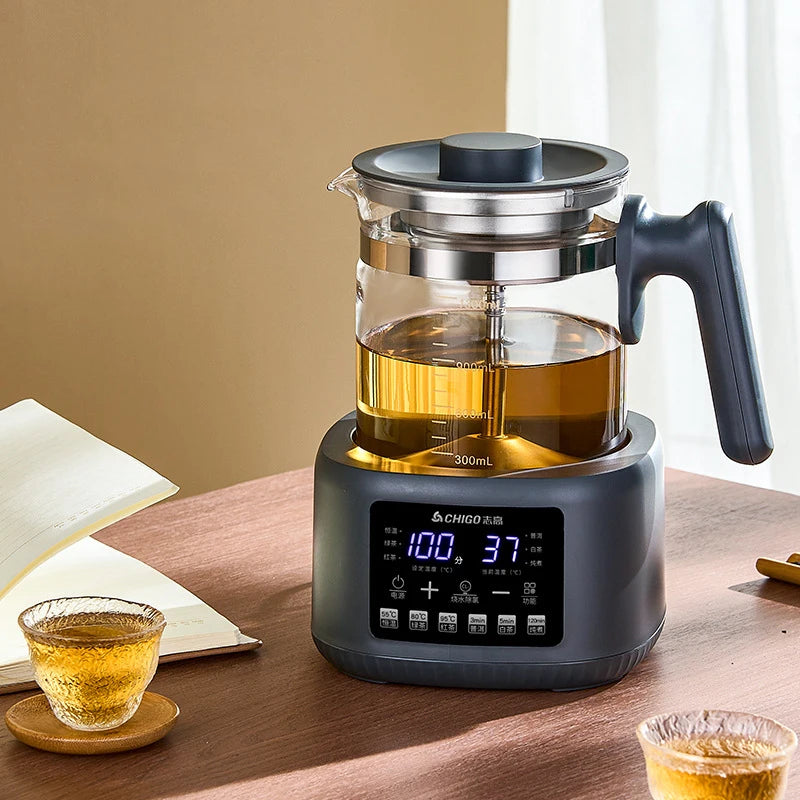 Electric Glass Tea Kettle Baby Milk Warmer 1.3L – 72h Keep Warm