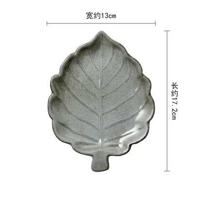 European Ceramic Cutlery Household Dishes Retro Kiln Glaze Porcelain Plate Handmade Ceramic Dinner Plates Kitchen Accessories