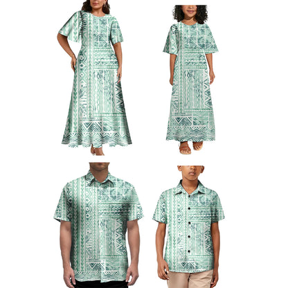 Polynesian Tribal Family Matching Outfit Set