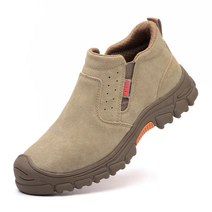Protective Waterproof Work Boots Safety Anti-scald Welding Shoes Composite Toe Shoes Men Anti-smash Anti-puncture Safety Shoes