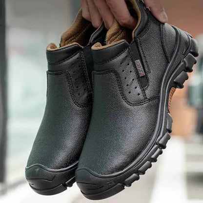 Protective Waterproof Work Boots Safety Anti-scald Welding Shoes Composite Toe Shoes Men Anti-smash Anti-puncture Safety Shoes