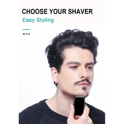 New Electric Shaver Professional Beard Trimmer Razor Portable Mini Shaver Reciprocating Shaving Blade USB Charge for Men
