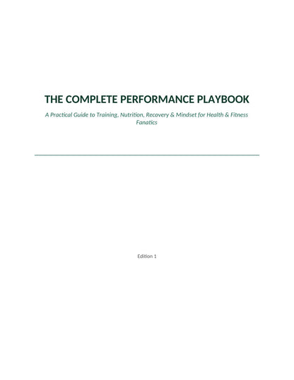Health and fitness ebook
