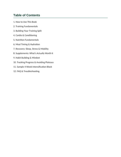 Health and fitness ebook