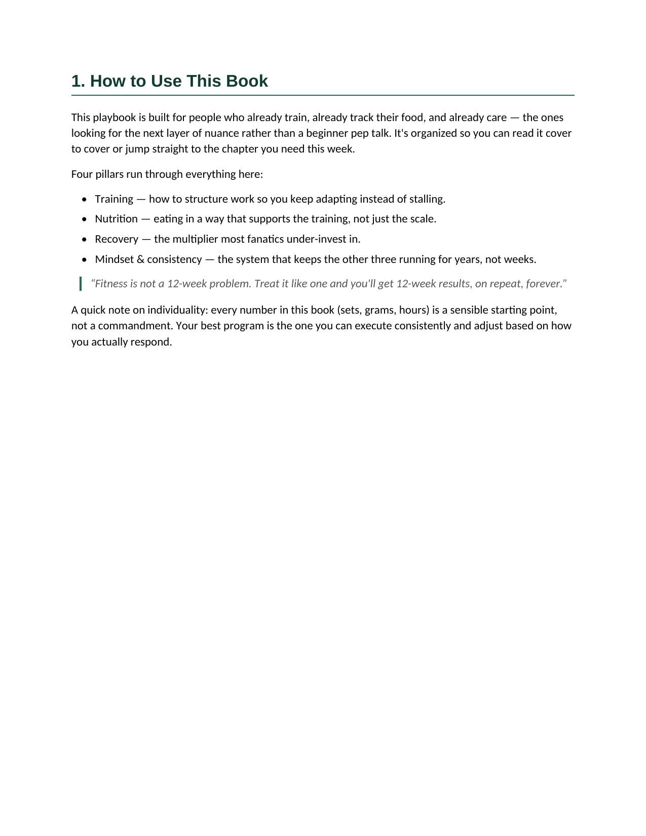 Health and fitness ebook