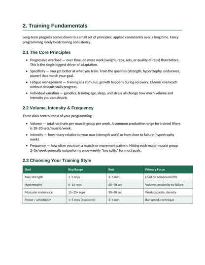 Health and fitness ebook