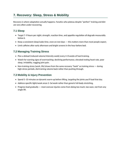 Health and fitness ebook