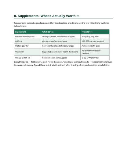 Health and fitness ebook