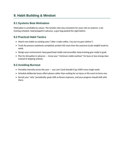 Health and fitness ebook